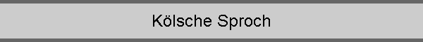 K�lsche Sproch
