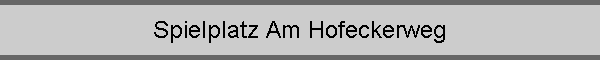 Spielplatz Am Hofeckerweg